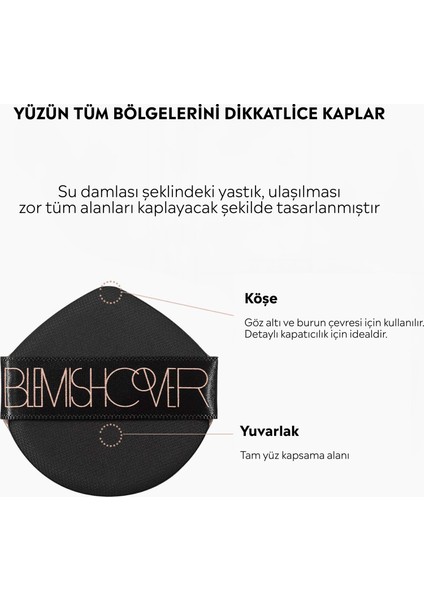 Yarı Mat Kapatıcı Fondöten - Blemish Cover Conceal Cushion N.21 Cream