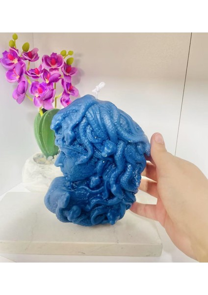 Medusa Yılan Kadın Dekoratif Kokulu Mum / Decorative Scented Medusa Candle fiyatları