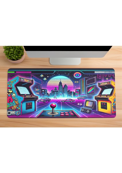 Gaming Oyuncu Xl Mouse Pad Kaydırmaz Dikişli Mousepad 80X30 cm