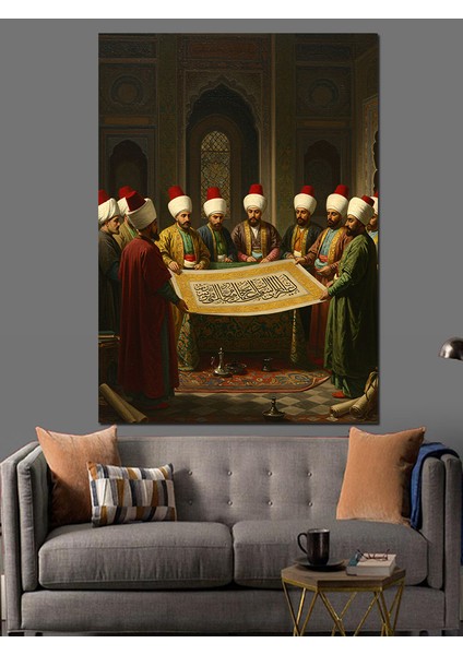 Osmanlı Hat Sanatı Dekoratif Kanvas - Mdf Ahşap Tablo fiyatları