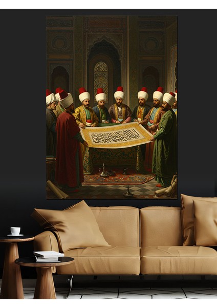 Osmanlı Hat Sanatı Dekoratif Kanvas - Mdf Ahşap Tablo fırsatları