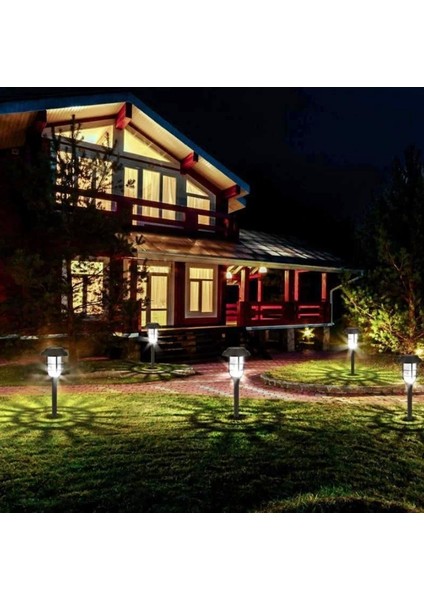 x 20 Güneş Enerjili Solar Aydınlatması Beyaz Işık 6 Adet Dekoratif Bahçe Park Peyzaj Lambası -43 cm - indirimleri
