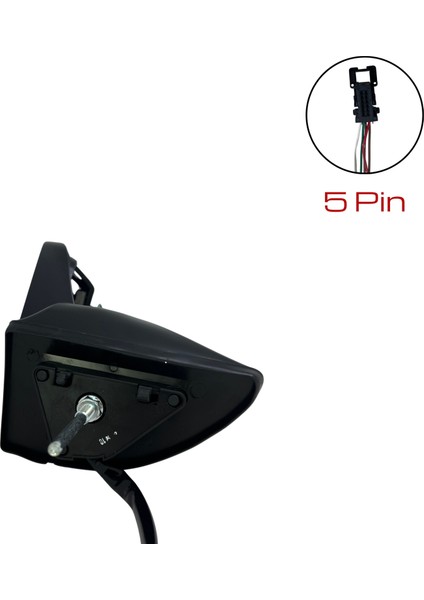 Dış Dikiz Aynası Peugeot 407 2004 - 2012 Elektrikli, Isıtmalı, Manuel Katlanır, Astarlı Kapak, 5 Pin indirimleri