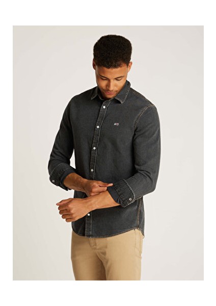 Rglr Fıt Shırt Washed Black