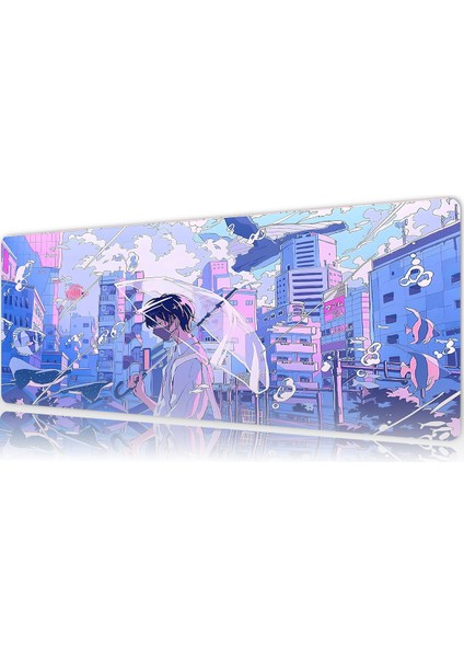 Gaming Oyuncu Xl Mouse Pad Kaydırmaz Dikişli Mousepad 80X30 cm