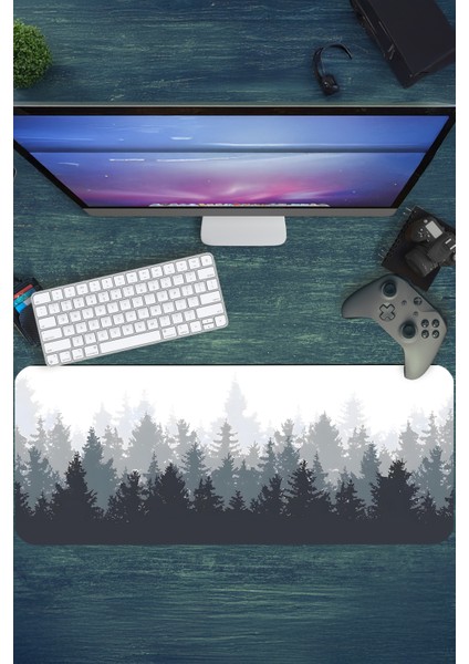 Gaming Oyuncu Xl Mouse Pad Kaydırmaz Dikişli Mousepad 80X30 cm