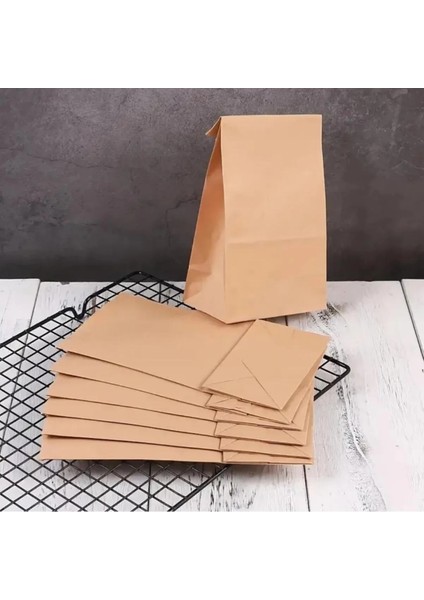 50ADET Dik Duran Sapsız Körüklü Kraft Sunumluk Kese Kağıdı (Düğün, Nişan, Kına Vs Uygundur) 15X9X28 fırsatları