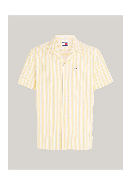 Erkek Tjm Stripe Linen Gömlek indirimleri