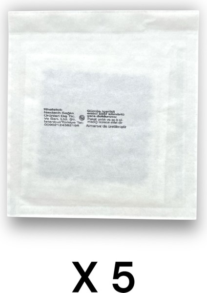 Vliwaktiv Ag Gümüşlü ve Emici Aktif Kömürlü Örtü 10 x 10 cm - Ref 20701 - 5 Adet