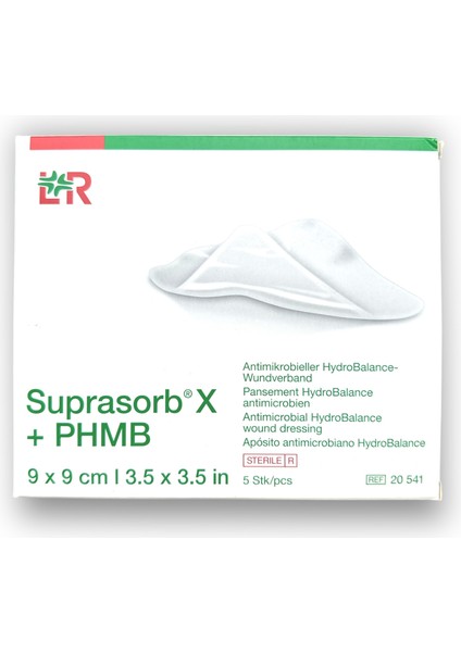 Suprasorb x + Phmb Hydrobalance Örtü 9 x 9 cm Kare - Ref 20541 - 3 Adet