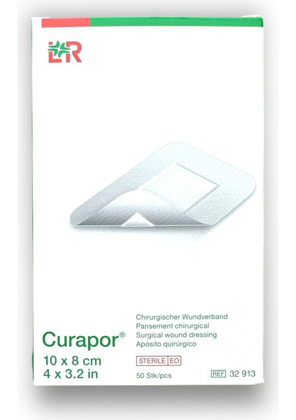 Curapor Cerrahi Örtü 10 x 8 cm - Ref 32913 - 10 Adet
