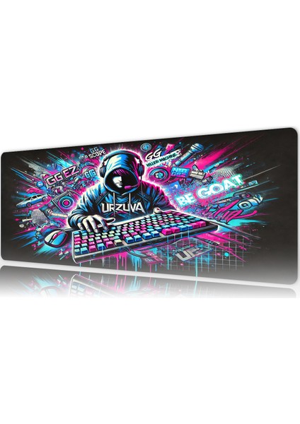 Gaming Oyuncu Xl Mouse Pad Kaydırmaz Dikişli Mousepad 80X30 cm