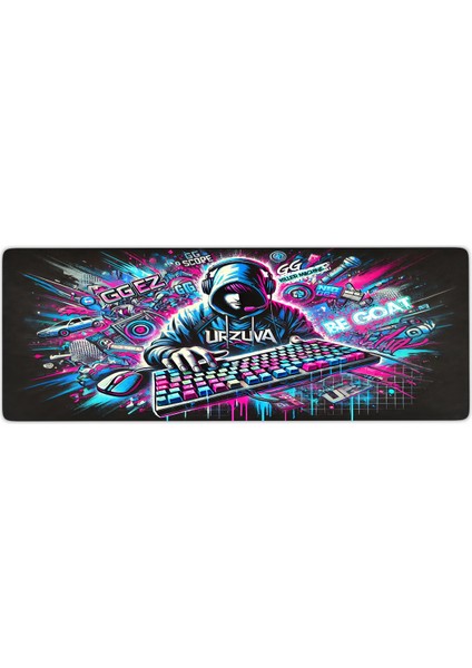 Gaming Oyuncu Xl Mouse Pad Kaydırmaz Dikişli Mousepad 80X30 cm