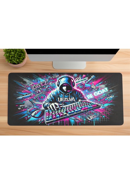 Gaming Oyuncu Xl Mouse Pad Kaydırmaz Dikişli Mousepad 80X30 cm
