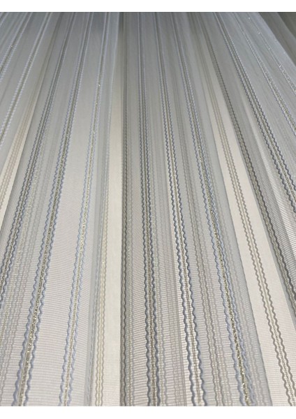 Çift Makarna Gold Şeritli Tül,perde Sık Pile,(1/3),dikim,akita,kruvaze,sunset,fon,perde,rustik,