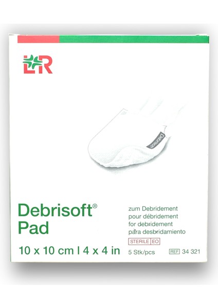 Debrisoft Pad Mekanik Debridman Pedi 10 x 10 cm - Ref 34321 - 5 Adet