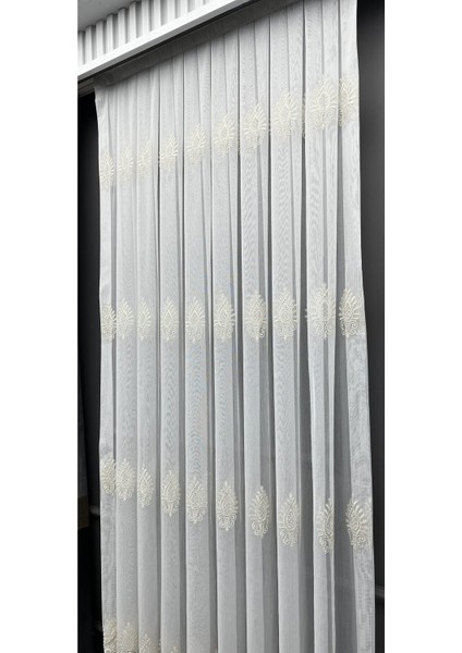 Nakışlı Tül,işlemeli,ütü İSTEMEZ.SIK,PİLE,1 x 43