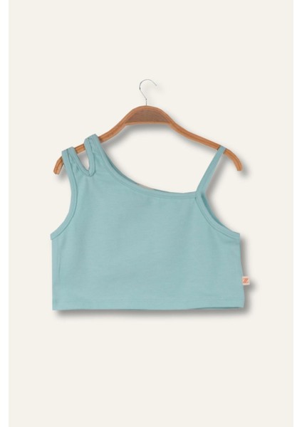 Kız Çocuk Crop Atlet - Mint