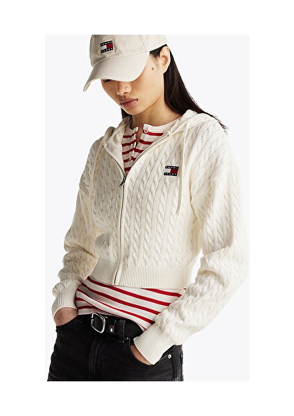 Tjw Badge Cabl Hood Cardıgan Ext fiyatları