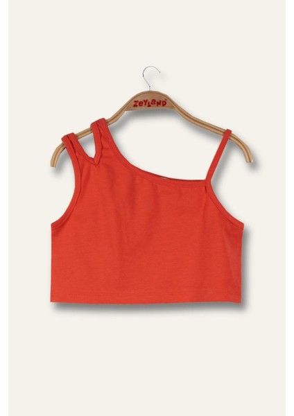 Kız Çocuk Crop Atlet - Coral