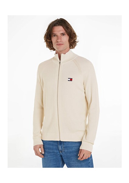 Tjm Reg Zıptru Hı Neck Sweater