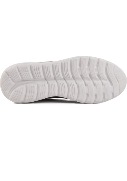 Siyah Beyaz Fileli Hafif Esnek Erkek Spor Ayakkabı Disc M indirimleri