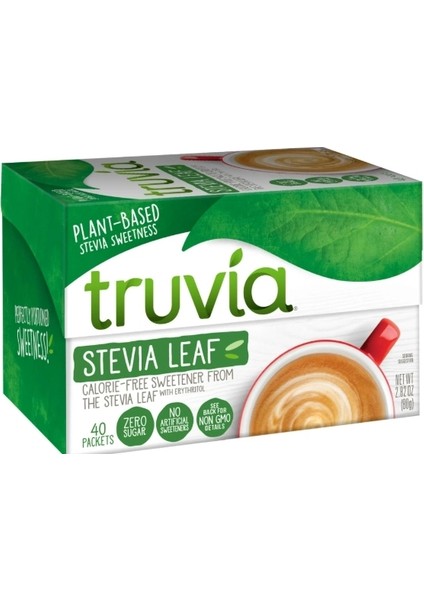 Truva Stevıa Leaf Calorie Free 40 Packet