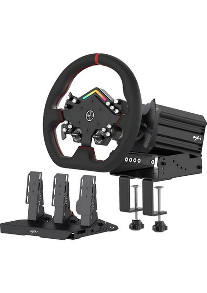 V12 Lite Oyun Direksiyon Seti - 6nm Tork Güçlü Feedback - Doğrudan Tahrikli Servo Yarış Direksiyonu -F1 Vites Kürekleri - Xbox Pc Ps4 ve Ps5 Uyumlu