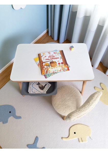 Maysa Ahşap Çocuk Masa Sandalye Takımı – 3-7 Yaş – Mdf Tabla, Teddy Kumaşlı – Renk Seçenekli fırsatları