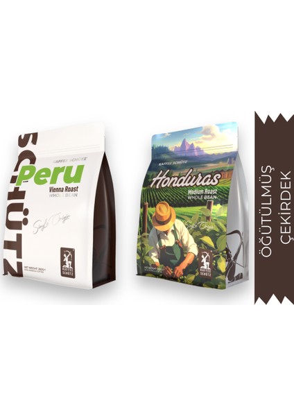 Peru & Honduras Öğütülmüş Yöresel Kahve 250g x2