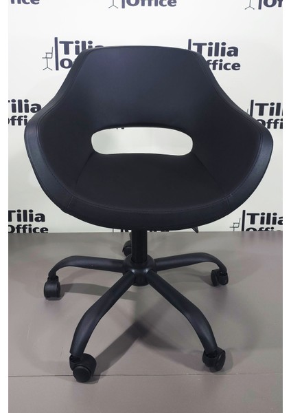 Monaco Çalışma Kesim Koltuğu Yonca Tekerlekli Siyah Ayak