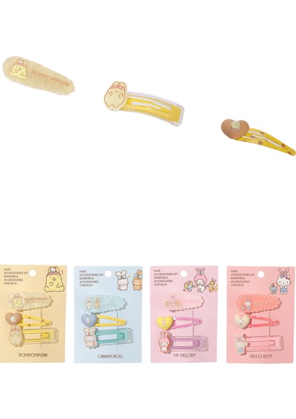 Sanrio Lisanslı Parti Serisi 3'lü Toka Seti fırsatları