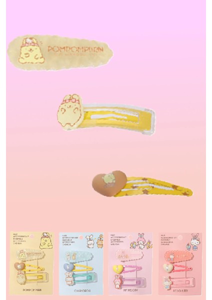 Sanrio Lisanslı Parti Serisi 3'lü Toka Seti modelleri