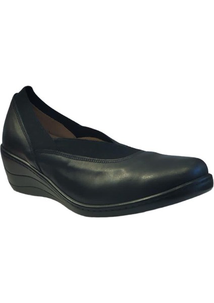 Extrafıt Geniş Kalıp Kadın Lastikli Dolgu Topuk Ayakkabı 7496-21 fiyatları