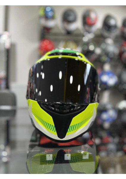 Tt-Course Gear Kapalı Kask Siyah Vizörlü (+1 Şeffaf Vizör)