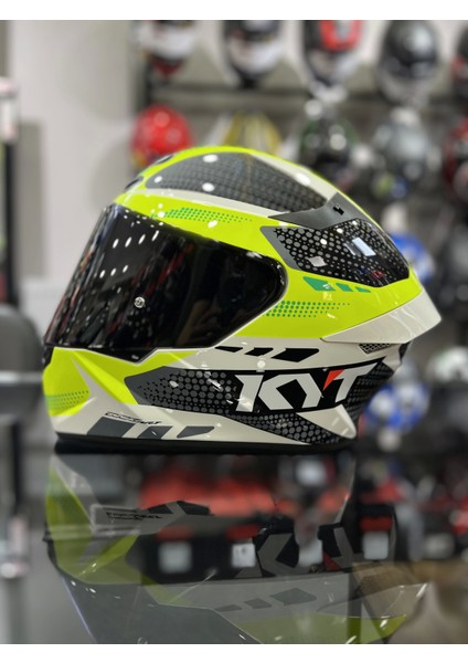 Tt-Course Gear Kapalı Kask Siyah Vizörlü (+1 Şeffaf Vizör)