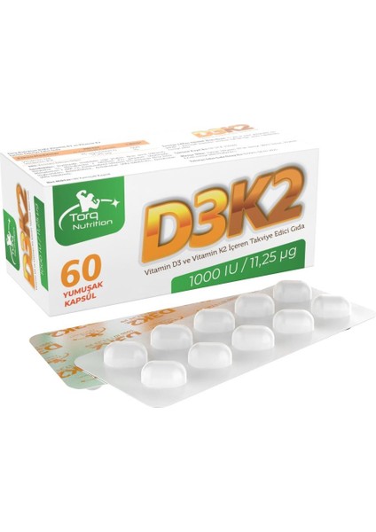 D3K2 (1000 Iu / 11,25 Mcg) - 60 Yumuşak Kapsül fiyatları