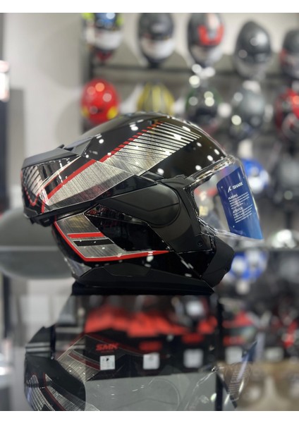 Oxo Siyah 180 Çene Açılır Kask