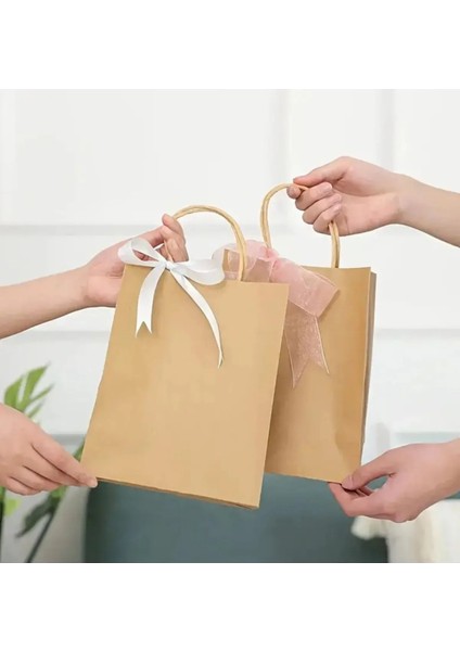 12 Adet Kese Kağıdı Kulplu Parti Çantası,hediye Torbası, Doğum Günü, Düğün Bebek Partisi Vb 22 x 27 x 11 modelleri