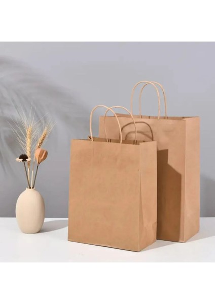 12 Adet Kese Kağıdı Kulplu Parti Çantası,hediye Torbası, Doğum Günü, Düğün Bebek Partisi Vb 22 x 27 x 11 fırsatları