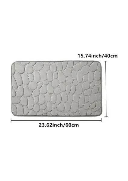 Banyo Dekoru Için Hafızalı Kaydırmaz Pembe Banyo Paspası