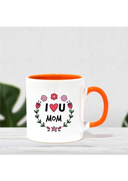 I U Momyazılı İçi Renkli Kupa