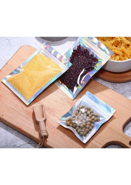 100 Adet Kilitli Gıda Saklama Şeffaf Pencereli Su Geçirmez Şekerleme Vb Gıda Ambalaj 20X30 fırsatları