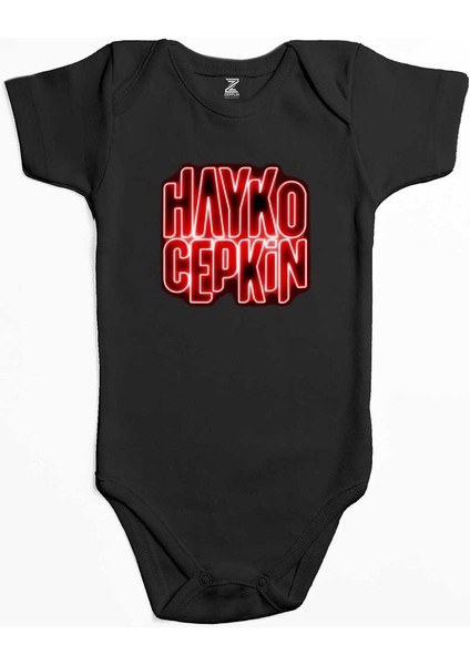 Hayko Cepkin Neon Siyah Renk Bebek Body Zıbın