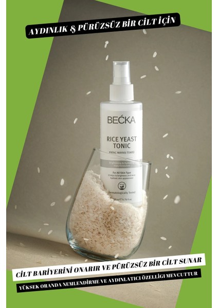 Rice Yeast Tonic, Beyazlatıcı, Aydınlatıcı ve Pirinç Mayası Tonik 200 ml modelleri