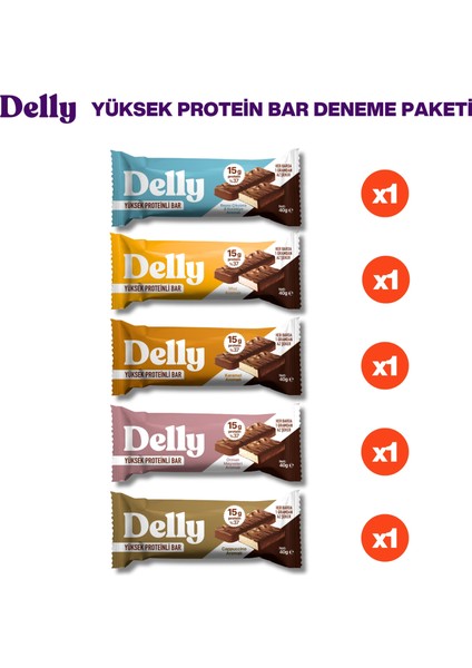 5 Adet Protein Bar Deneme Paketi
