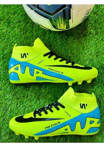 Erkek Çocuk Yetişkin Marcuriel Zoum Siperfly Halısaha Krampon Çoraplı Futbol Ayakkabısı