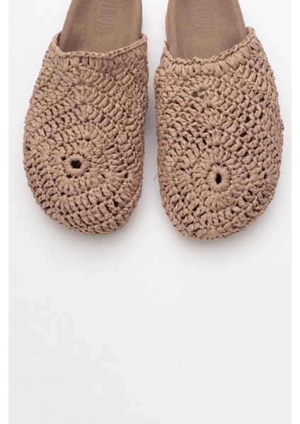 Loop Açık Kahve Örme Kadın Terlik fiyatları