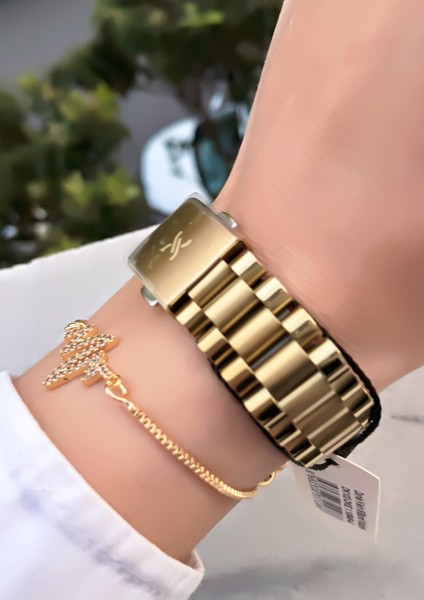 Takvimli Çelik Kadın Kol Saati 3 Atm Su Geçirmezlik Bileklik Hediyeli fırsatları