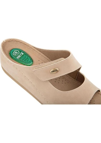 Anyar 35208-042 Topuk Jelli Anatomik Taban Kadın Terlik Vizon 36-40 modelleri